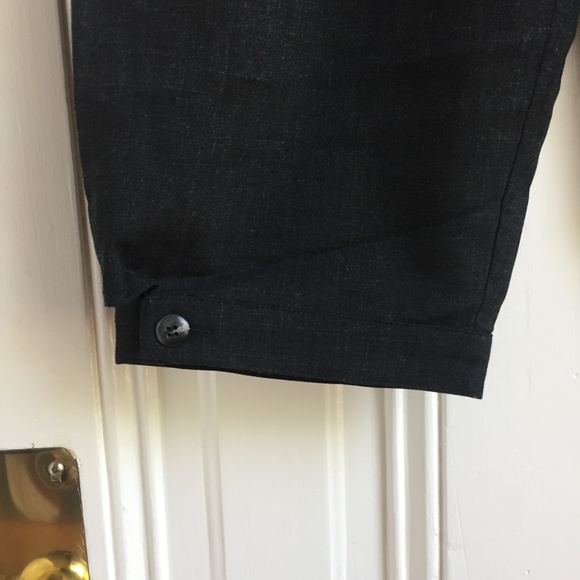 The Factory Charcoal Grey Capri Trousers - Picture 5 of 8